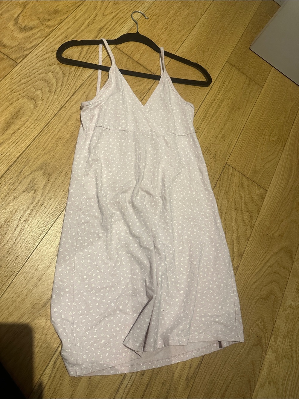Women's Light Pink Spotted Slip Dress